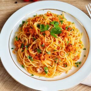 Tuna and Onion Tagliolini