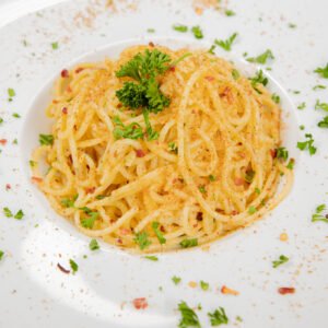 Spaghetti Garlic oil and Chilli Pepper